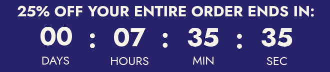 25% off countdown