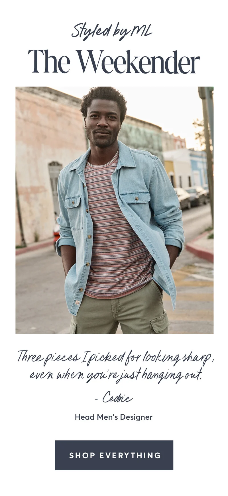 Picked by our Head Men’s Designer