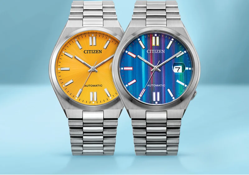 Light, Bright, Fun and Stylish - bring your own pop of vibrance to the season with the colorful Tsuyosa Automatic. Click to shop
