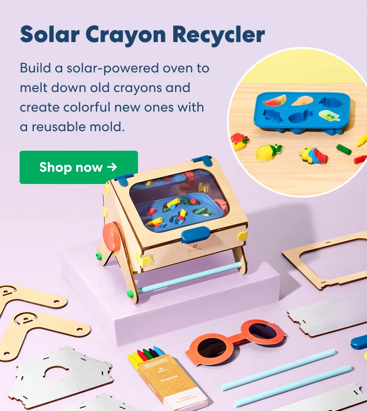 Solar Crayon Recycler: Build a solar-powered oven to melt down old crayons and create colorful new ones with a reusable mold.