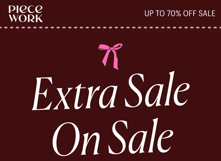 Piecework: Up to 70% Off Sale - Extra Sale on Sale