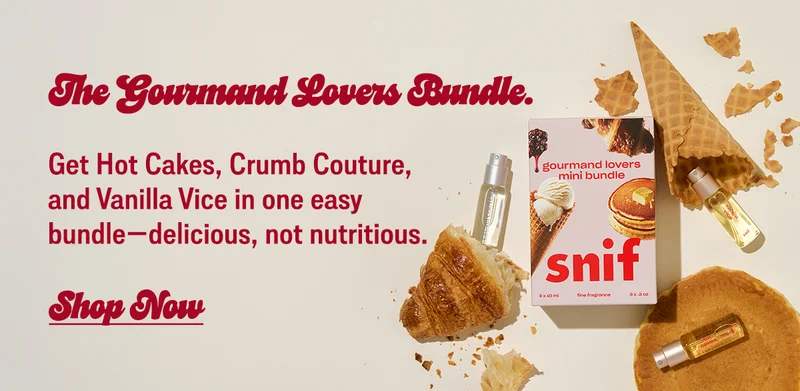 the gourmand lovers bundle. Get Hot Cakes, Crumb Couture, and Vanilla Vice in one easy bundle—delicious, not nutritious.