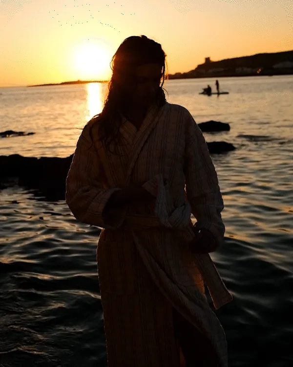 Bath Robe - Sandstone