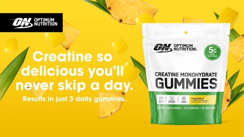 Creatine so delicious you'll never skip a day. Results in just 3 daily gummies.