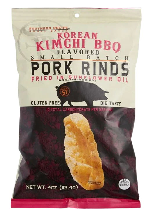 Image of Southern Recipe Korean Kimchi BBQ Pork Rinds