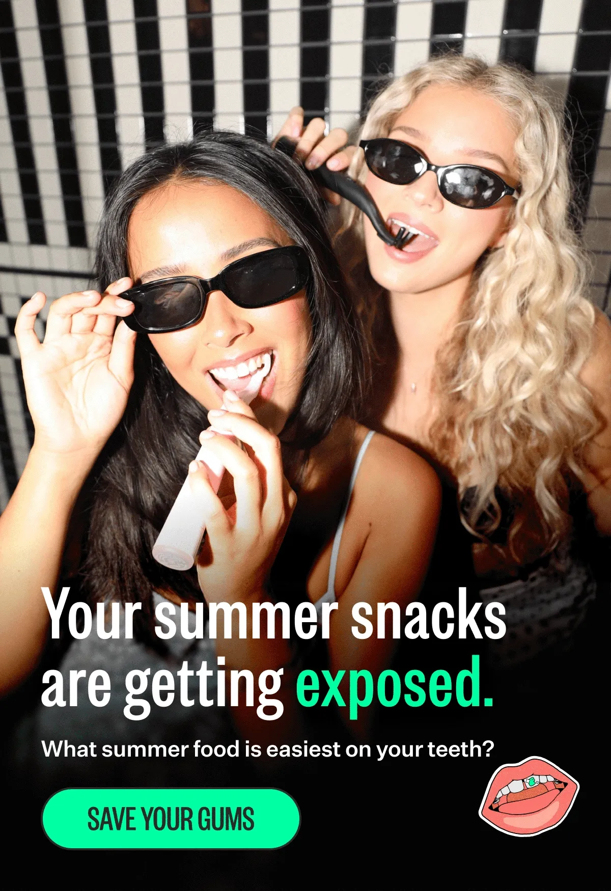 Your summer snacks are getting exposed. What summer food is easiest on your teeth? SAVE YOUR GUMS
