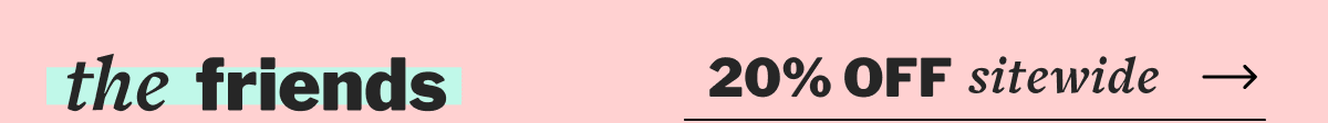 20% OFF sitewide