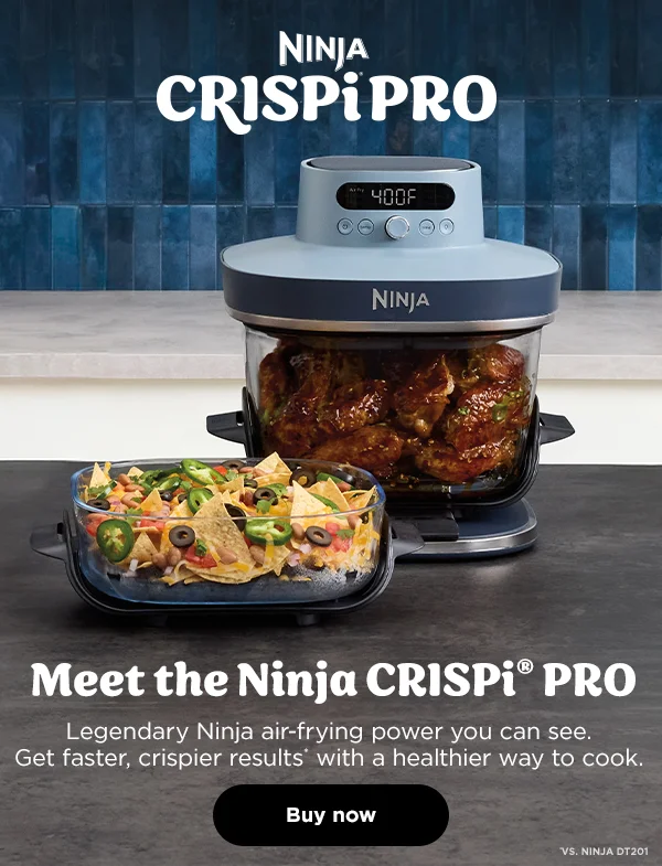 Meet the Ninja CRISPi PRO-- Legendary Ninja air-frying power you can see. Get faster, crispier results with a healthier way to cook. vs Ninja DT201