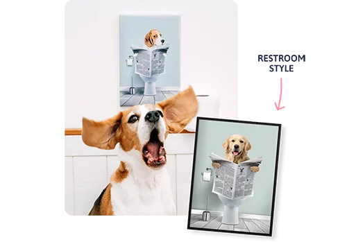 Restroom Pet Portraits