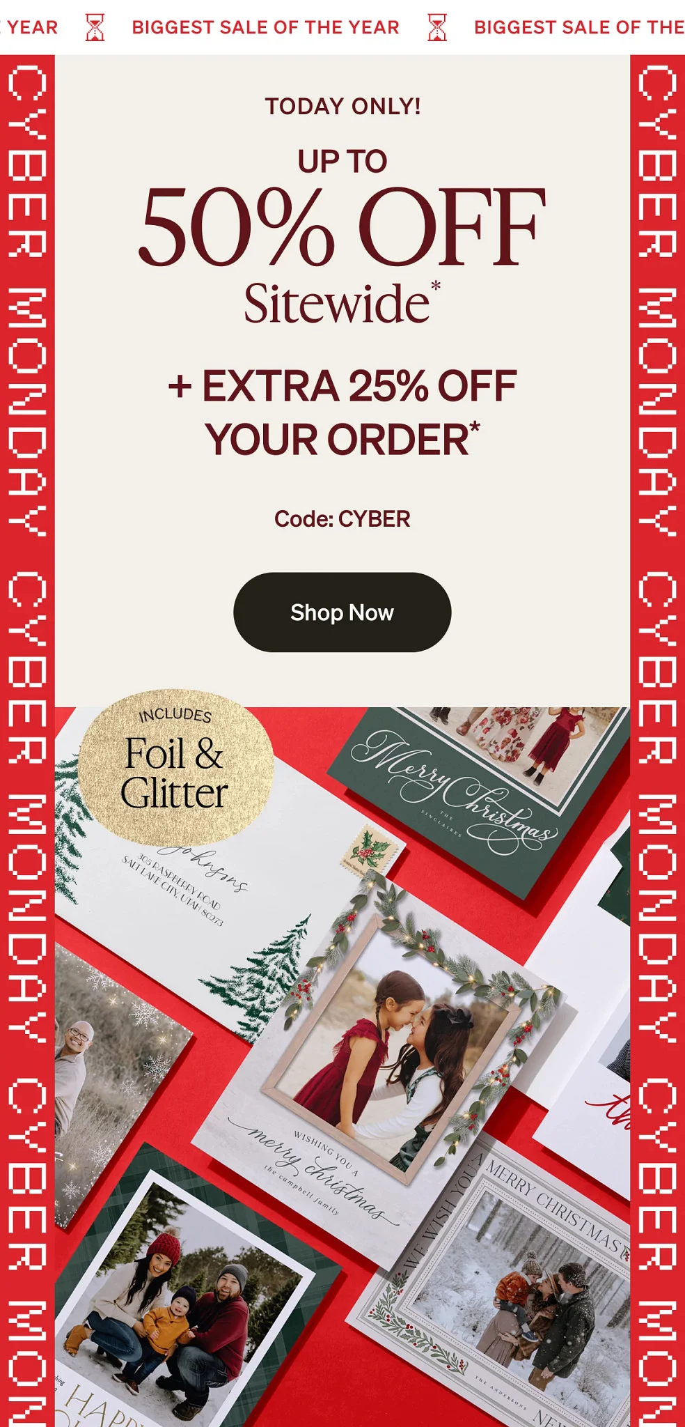 Up to 50% off Sitewide + Extra 25% off Your Order