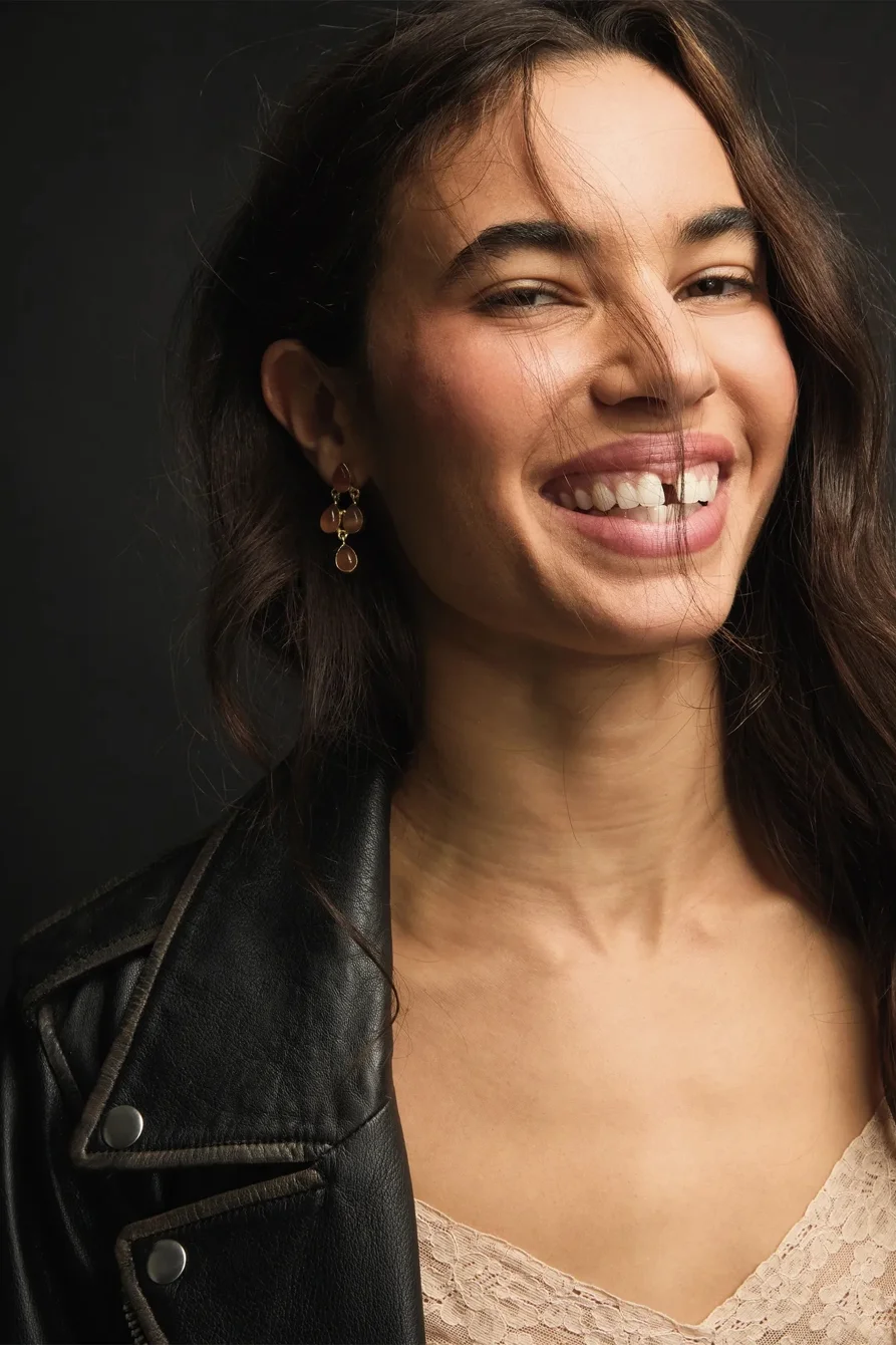 Image of Lucky Brand Rose Diamond Drop Earrings - Women's Ladies Accessories Jewelry Earrings in Gold Image of Lucky Brand Rose Diamond Drop Earrings - Women's Ladies Accessories Jewelry Earrings in Gold