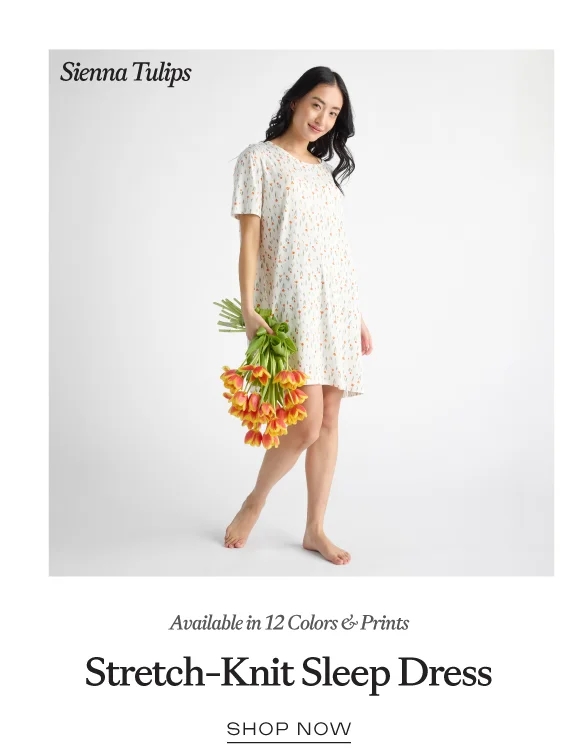 Stretch-Knit Sleep Dress Stretch-Knit Sleep Dress