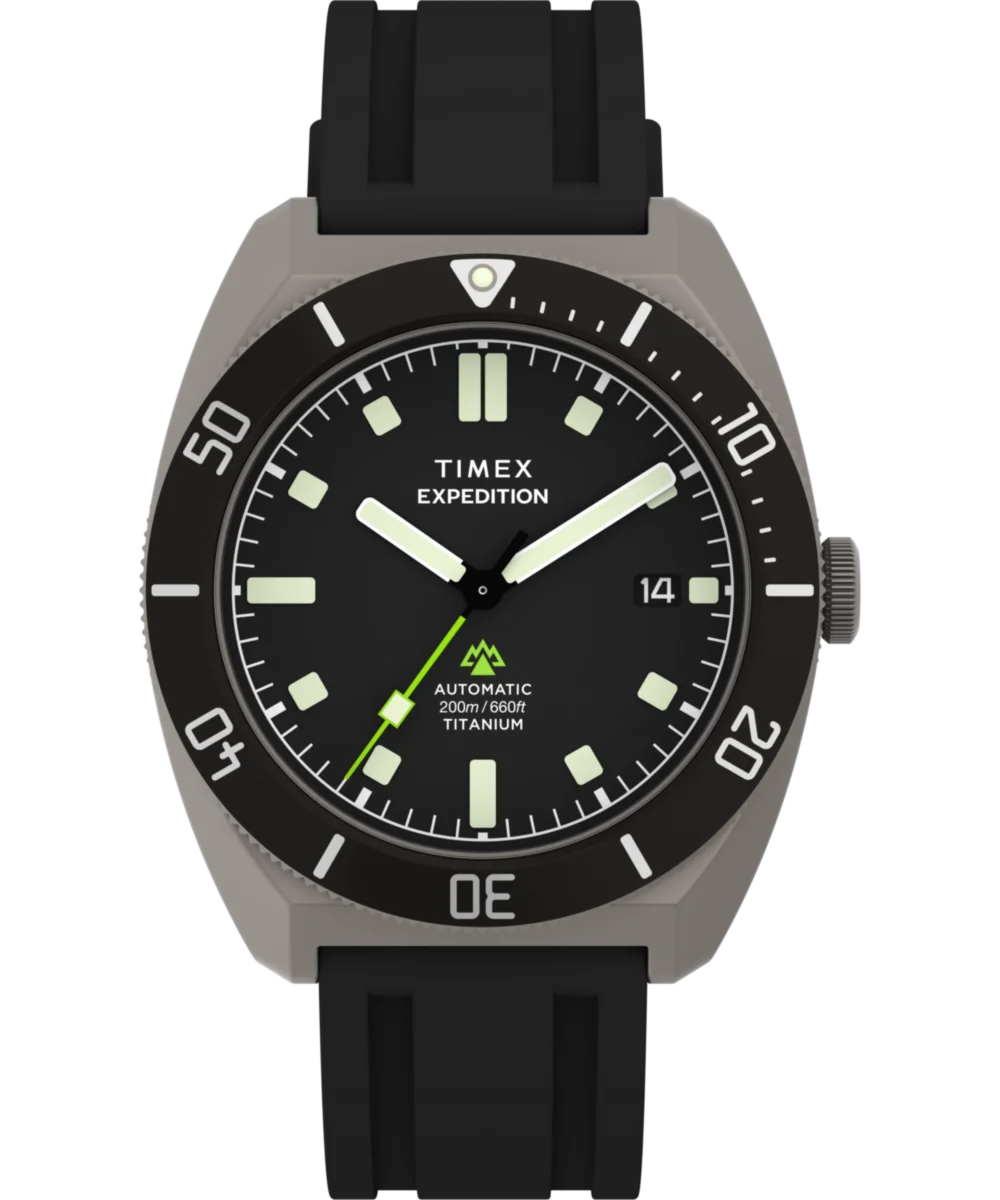 Image of Expedition® Pioneer Titanium Automatic 41mm HNBR Synthetic Rubber Strap Watch