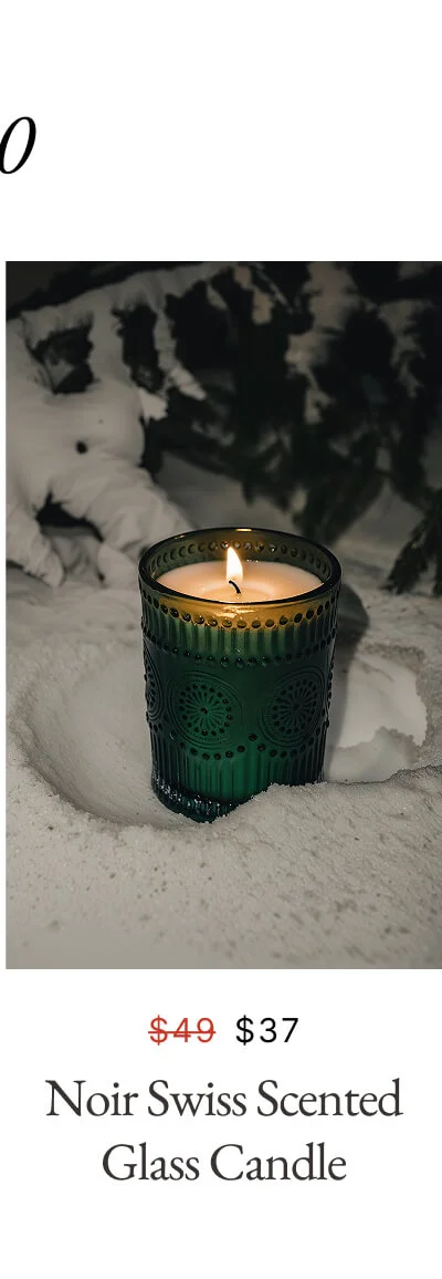Noir Swiss Scented Glass Candle