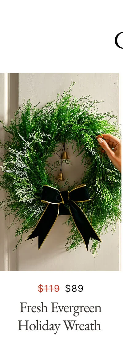 Gift under $100 | Fresh Evergreen Holiday Wreath