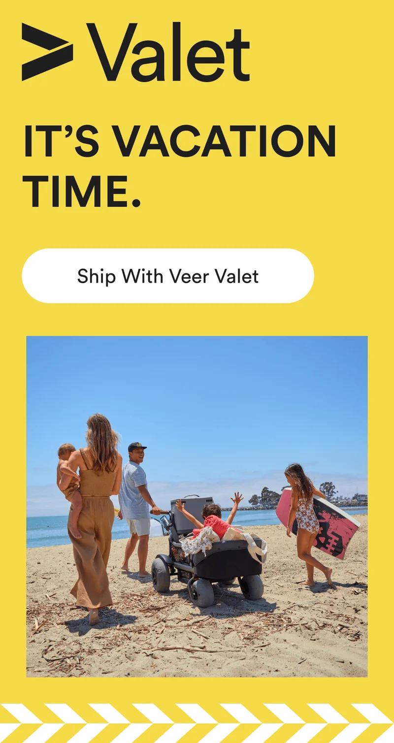 valet - it’s vacation time. - ship with veer valet