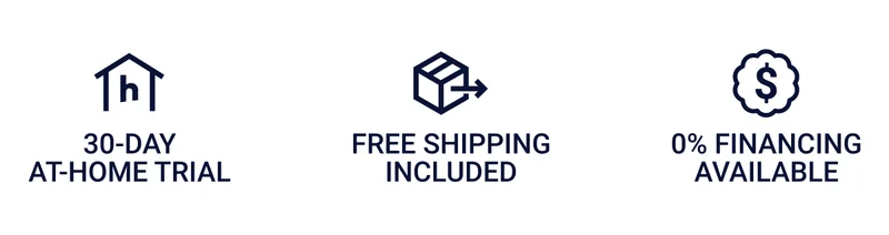 30-day at-home trial. Free shipping included. 0% financing available.