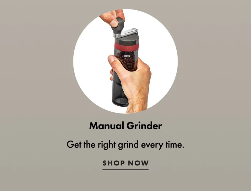 Outdoor manual coffee grinder. Shop now.