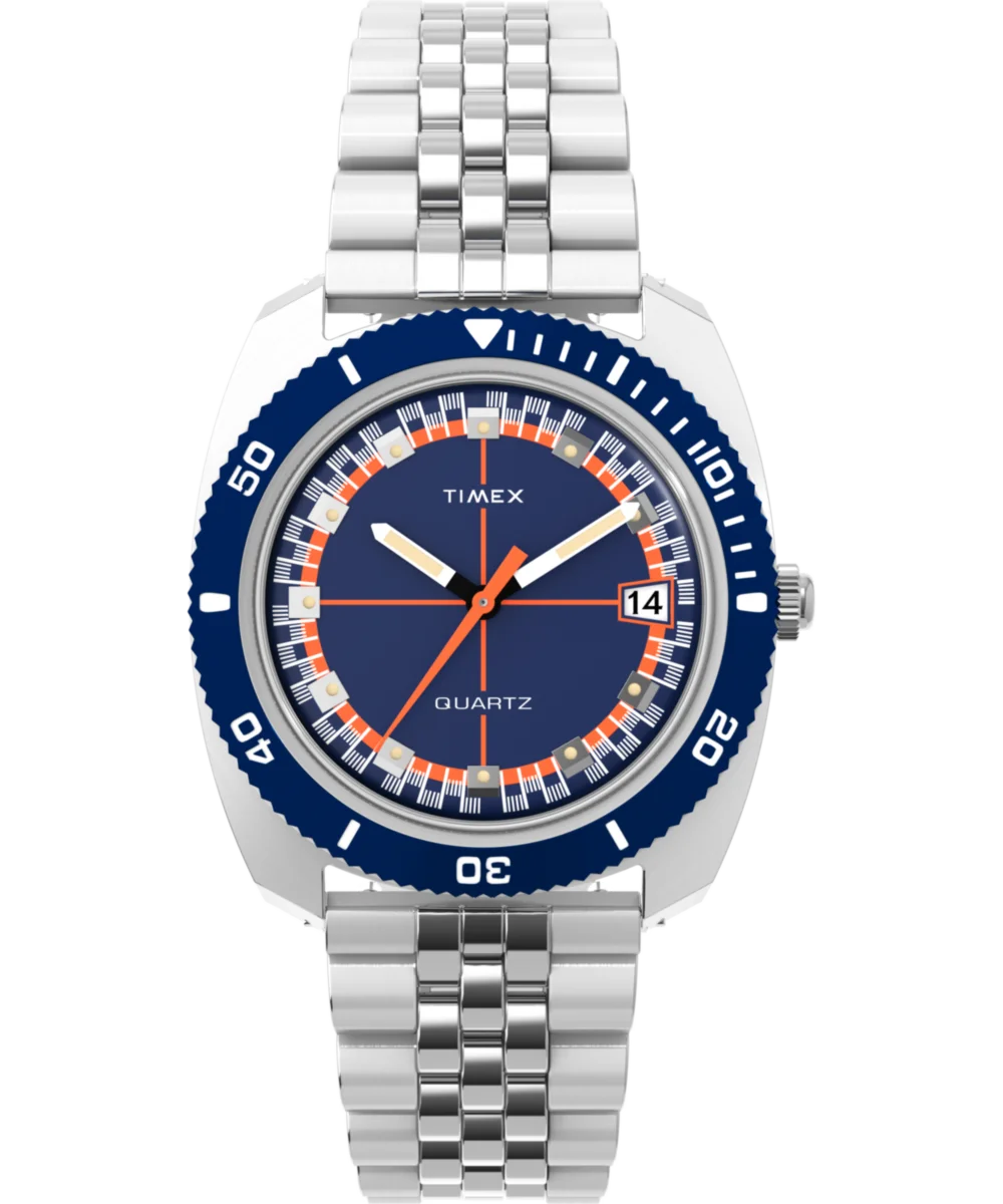 Image of Q Timex® 1971 Velocity 36mm Stainless Steel Bracelet Watch
