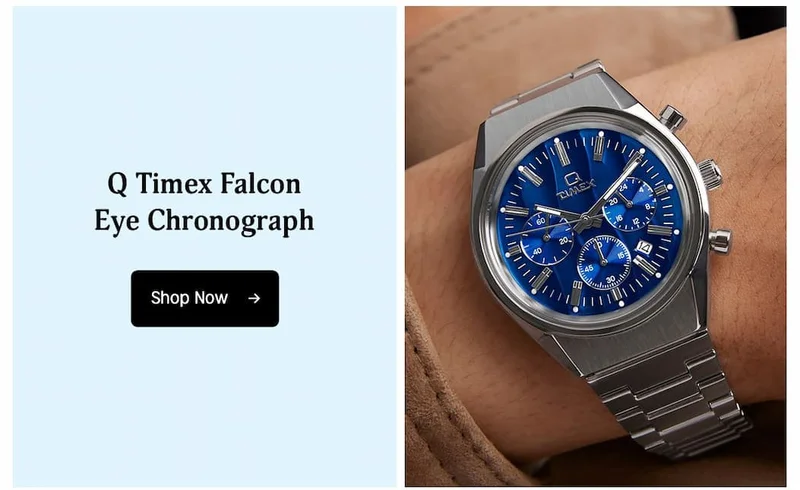 Q Timex Falcon Eye Chronograph