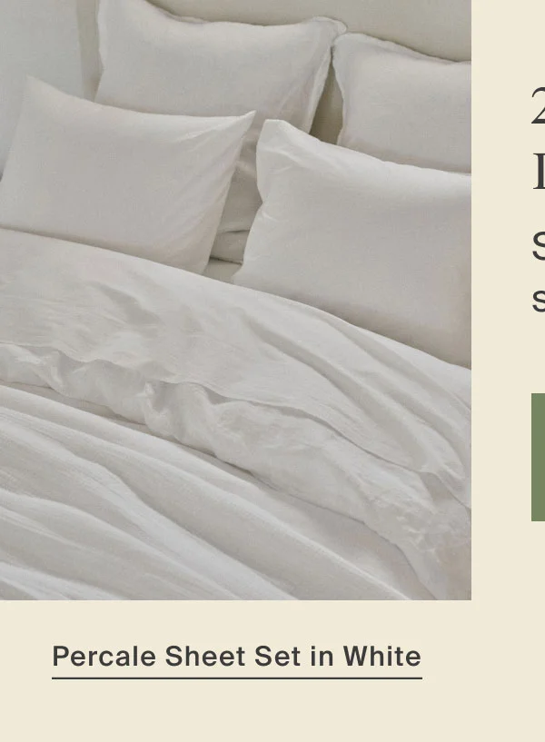 Save on Percale Sheet Set