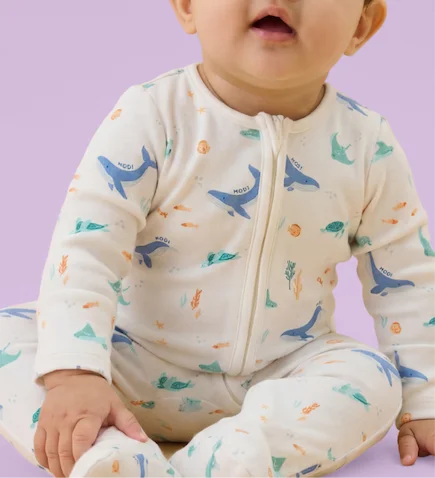 Ocean Dreams Clever Zip Romper