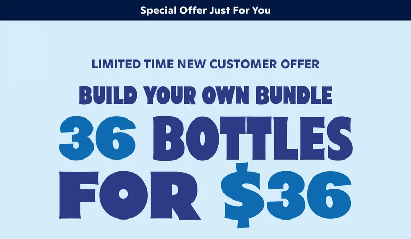 Build Your Own Bundle: 36 bottles for $36