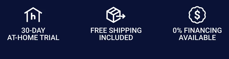 30-day at-home trial. Free shipping included. 0% financing available.