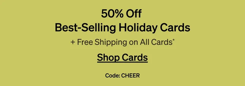 Thanksgiving is late, holiday cards can't wait!