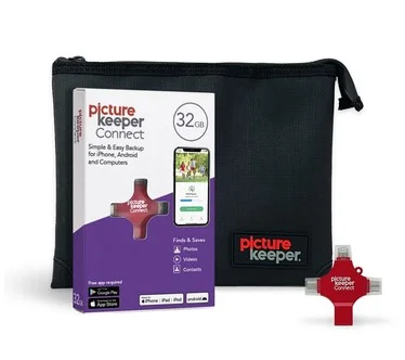 Picture Keeper 32GB Storage De vice & Fire/Wat er Resistant Case