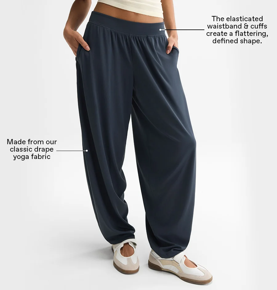 Balloon Yoga Pant - Midnight Blue