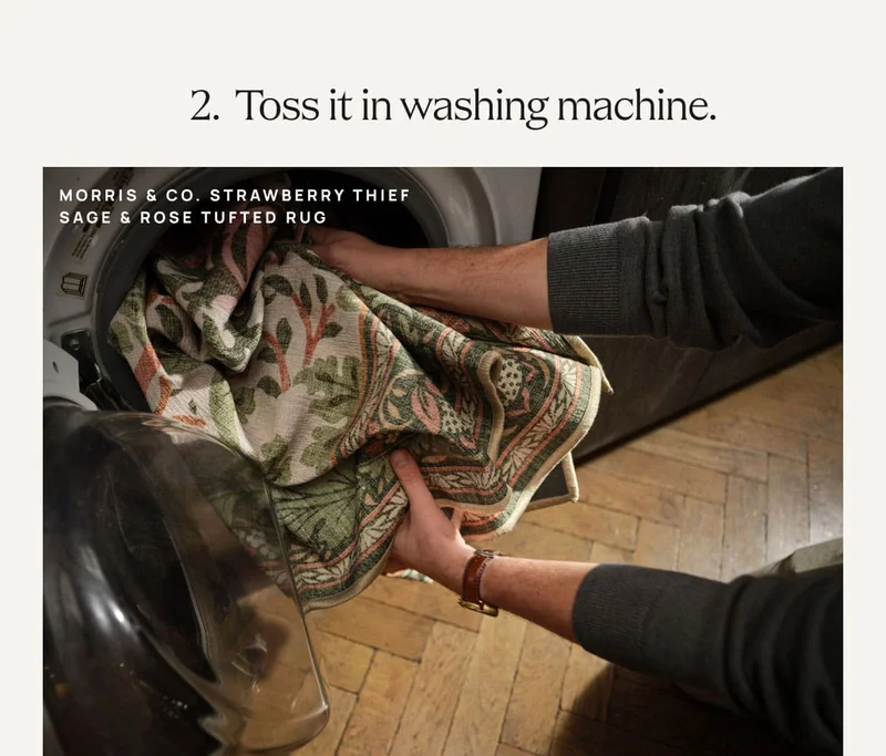 Toss it in washing machine