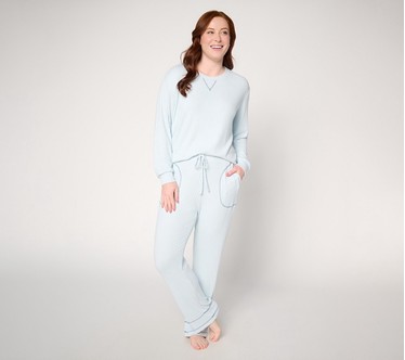Berkshire Homewear Contrast Stitch Pullover and Pant Set