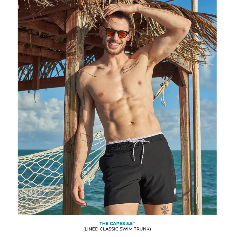 Lined Classic Swim Trunk: The Capes 5.5"