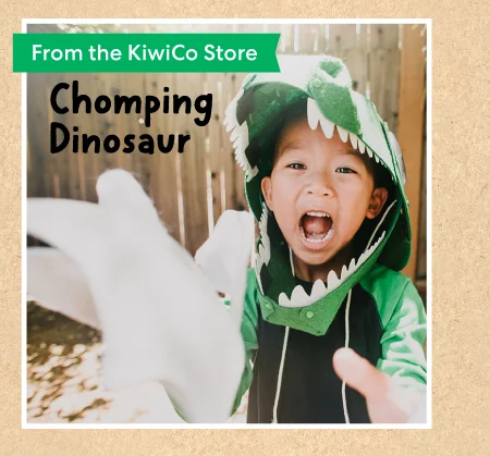 From the KiwiCo Store: Chomping Dinosaur