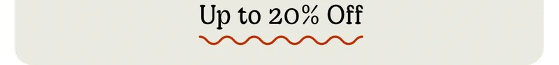 Up to 20% Off