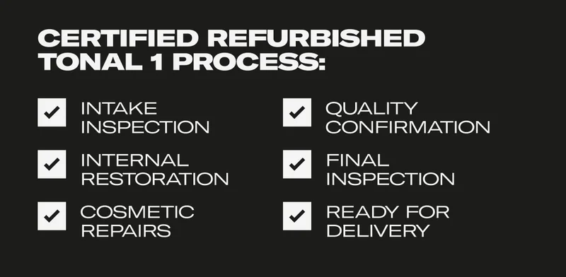Certified Refurbished Tonal 1 Process