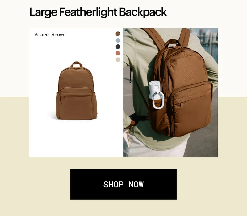 Large Featherligh Backack