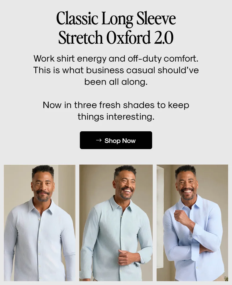 Long Sleeve Stretch Oxford 2.0