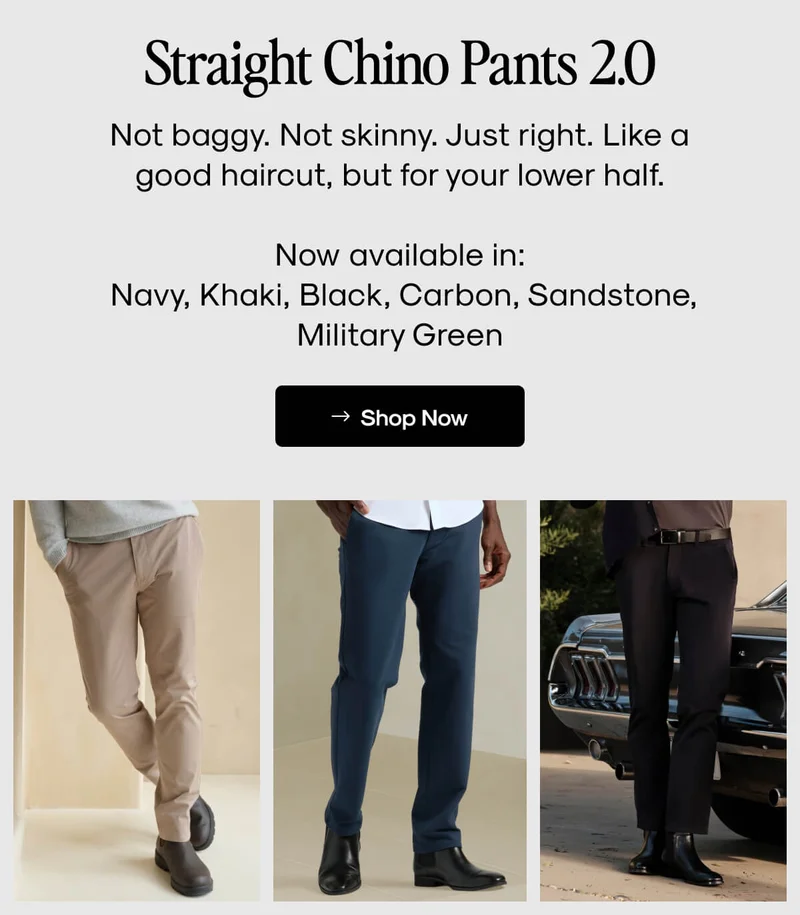 Straight Chino Pants