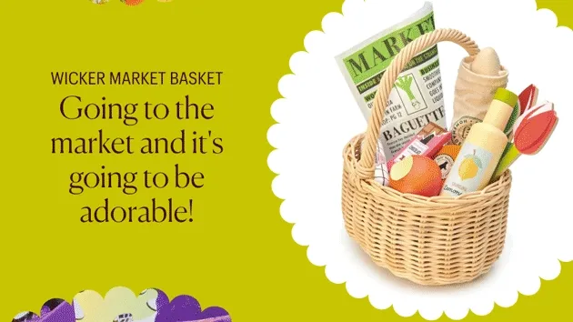 Wicker Market Basket