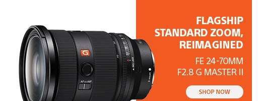 Flagship Standard Zoom, Reimagined FE 24-70mm F2.8 G Master II shop now