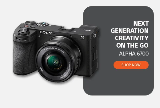 Next generation creativity on the go ALPHA 6700 shop now
