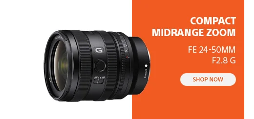Compact midrange zoom FE 24-50mm F2.8 G shop now