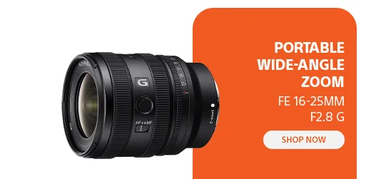 Portable wide-angle zoom FE 16-25mm F2.8G shop now