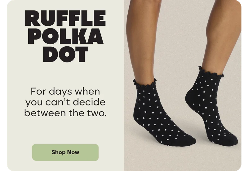 RUFFLE POLKA DOT | For days when you can't decide between the two. | Shop Now