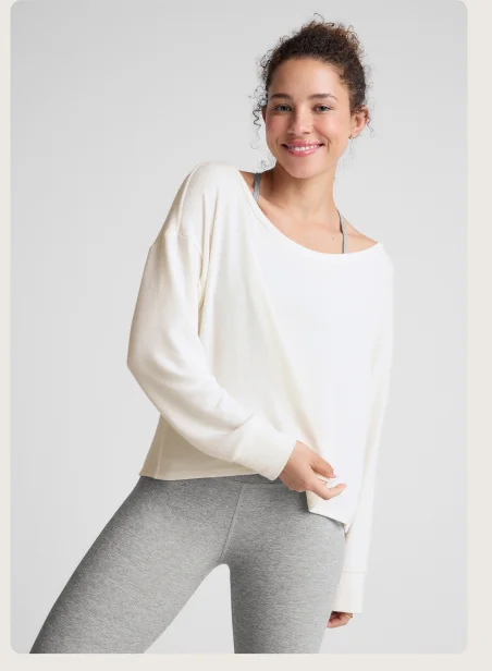 Let Loose Pullover in Fresh Snow