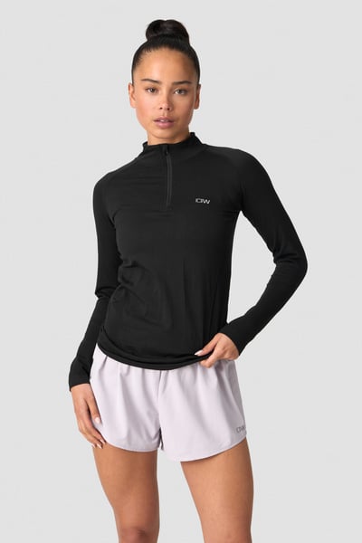 Image of Define Seamless 1/4 Zip W Black