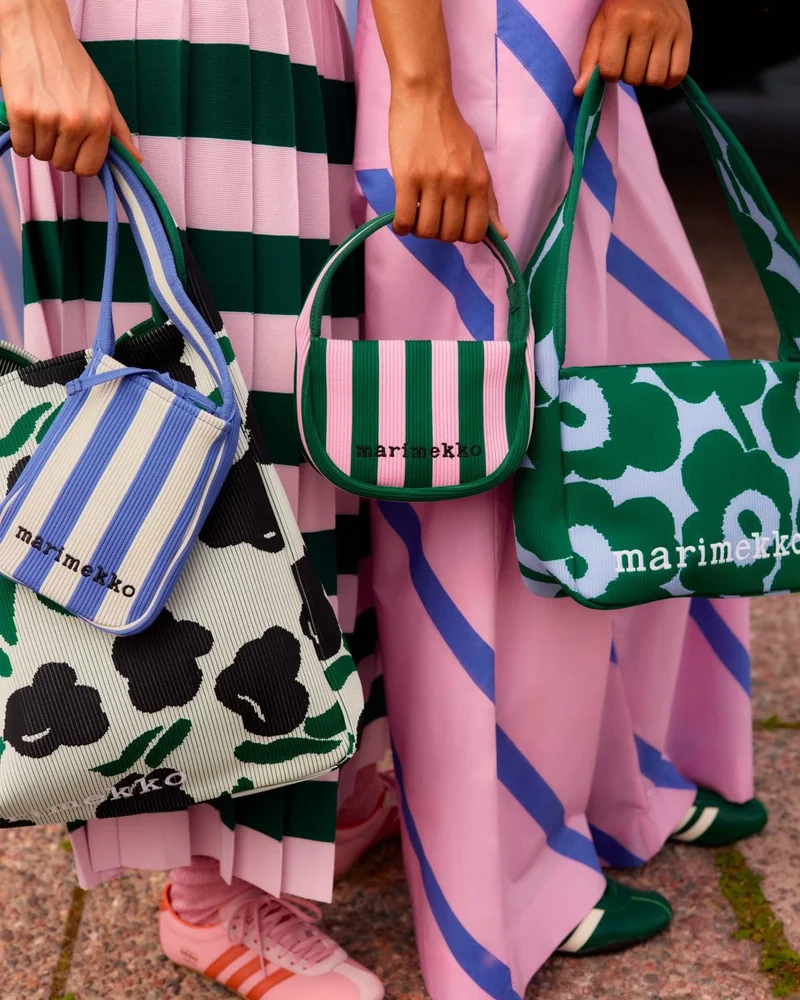 Knitted bags carry your essentials and your energy
