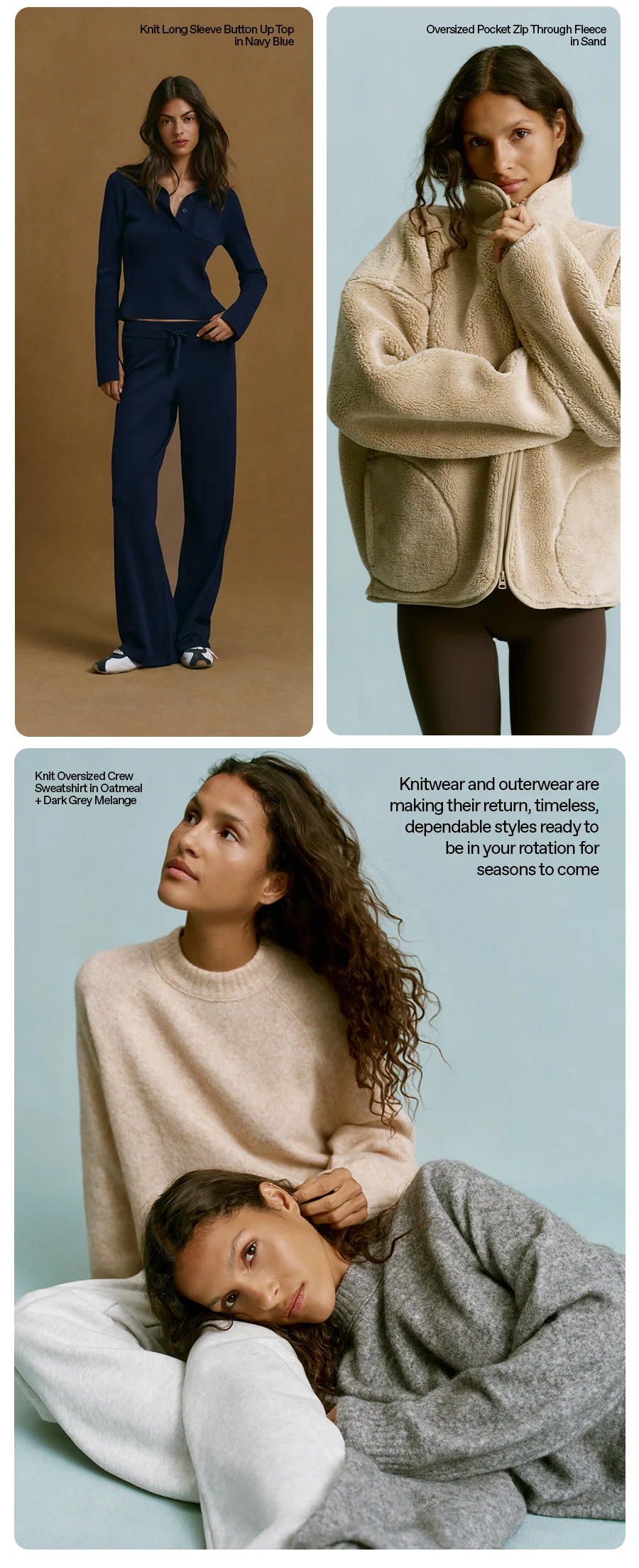 New in Cold Weather styles